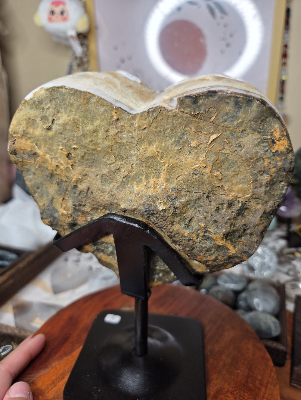 Citrine Heart on Stand - Picture 8 of 10